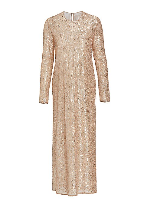 Lustrous Silk Sequin Dress