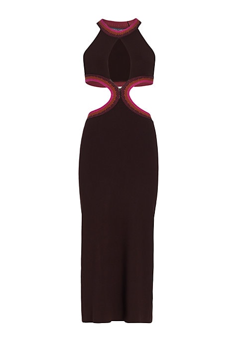 Sleek Cut-Out Midi Dress
