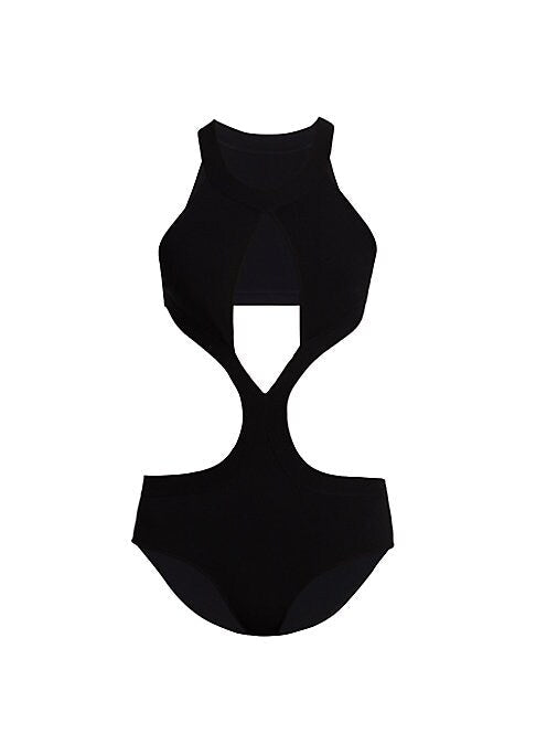 Cut-Out Knit Bodysuit