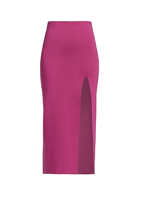 Sleek Slit Midi Skirt