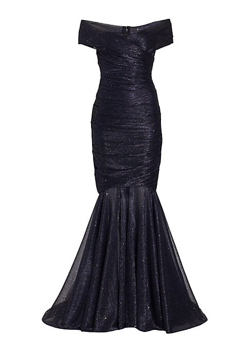 Glistening Off-Shoulder Elegance