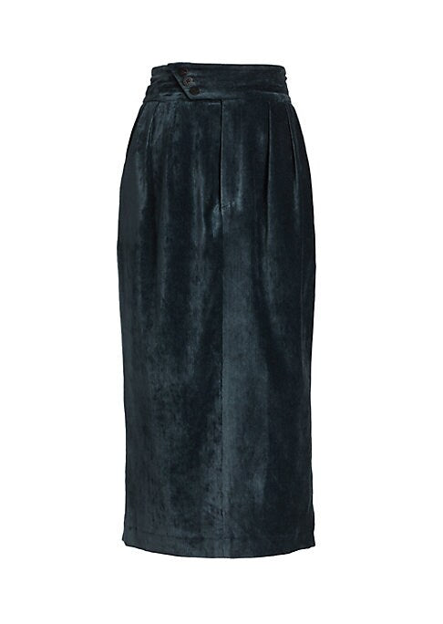 Chic Corduroy Midi Skirt