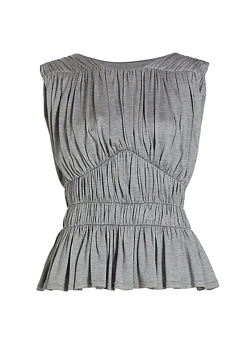 Textured Pleat Top