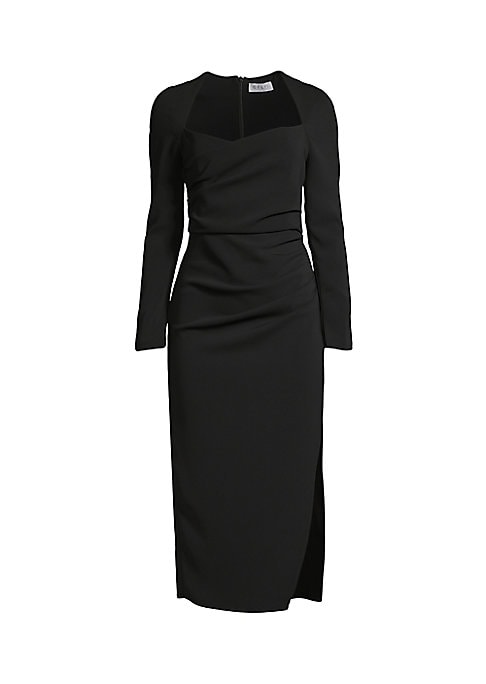 Ruched Side Slit Dress