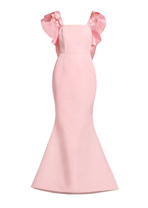 Ruffled Bow Mermaid Dress