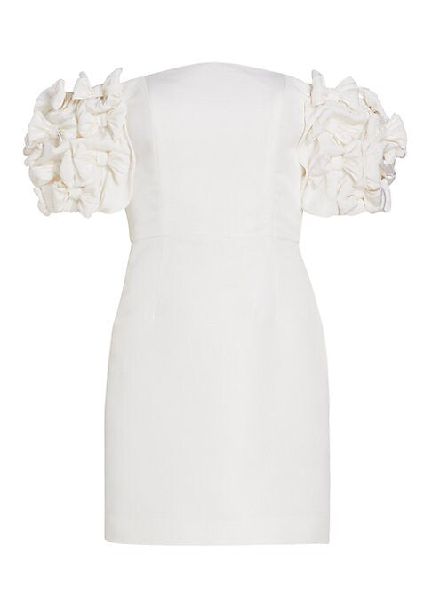 Silk Bow Sleeve Dress