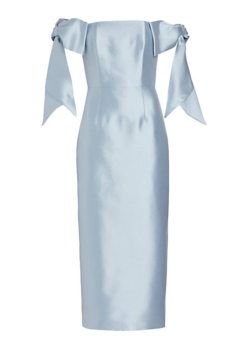 Elegant Bow Midi Dress