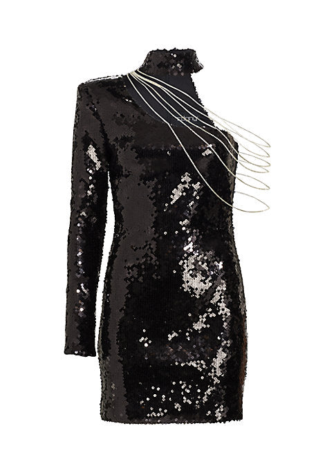 Sequin Elegance Mini Dress