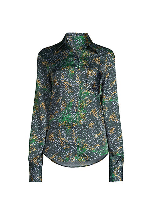 Satin Chic Oversized Blouse