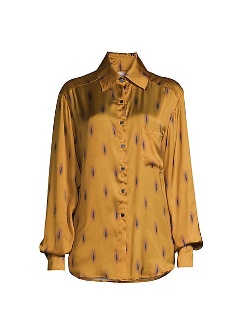 Bold Satin Boyfriend Blouse