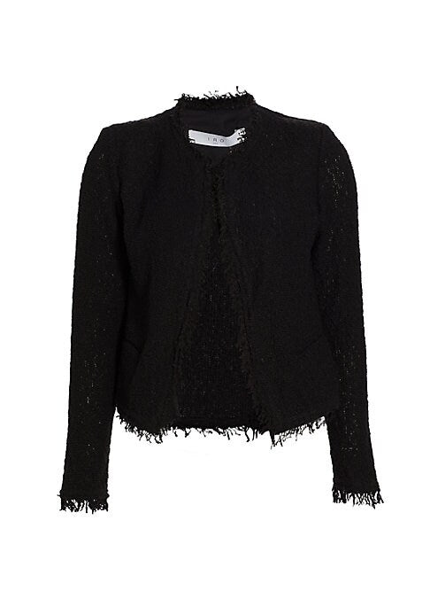 Fringe Bouclé Cardigan