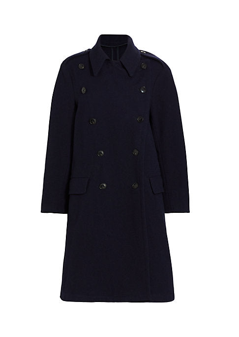 Military Chic Wool Coat