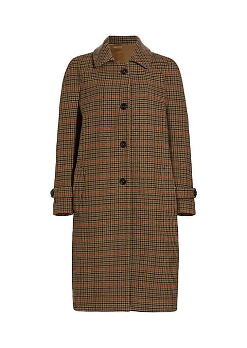 Stylish Check Coat