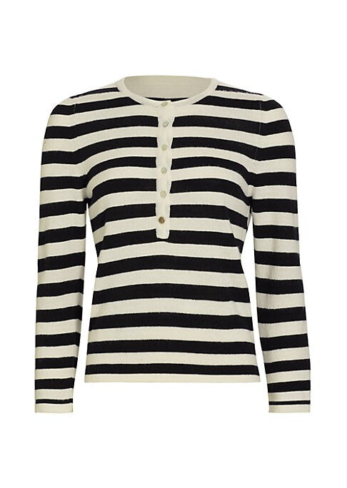 Chic Stripe Wool Sweater