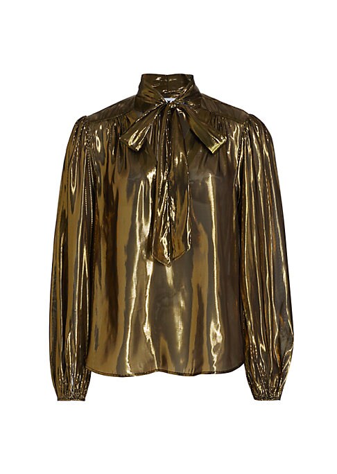 Glam Tie-Neck Blouse