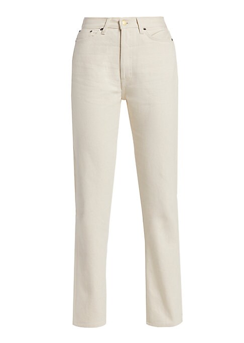 Knit Stripe High-Rise Jeans