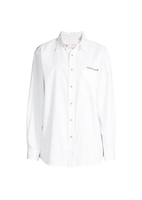 Chic Mom Embroidered Top