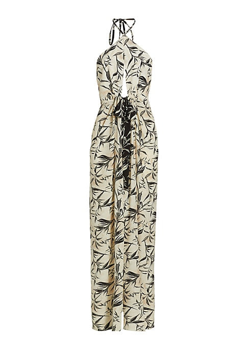 Silk Bow Halter Duster