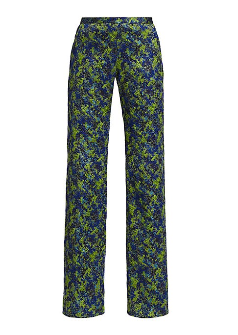Jacquard High-Rise Trousers