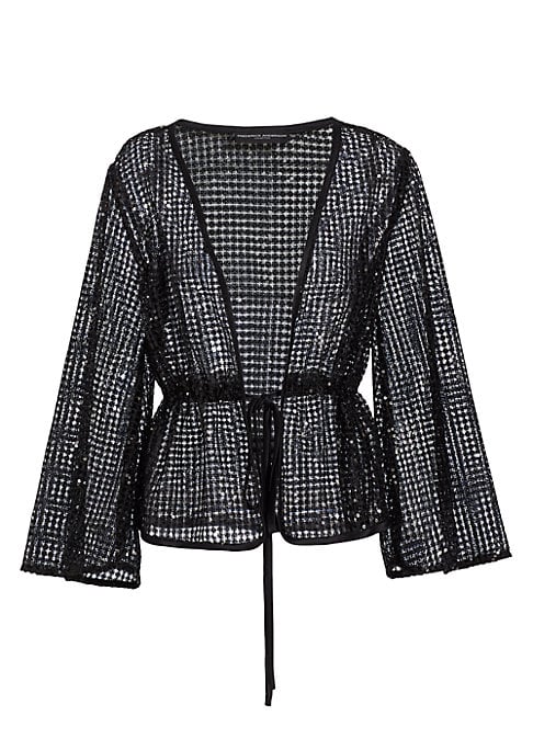 Sequined Mesh Chic Jacket