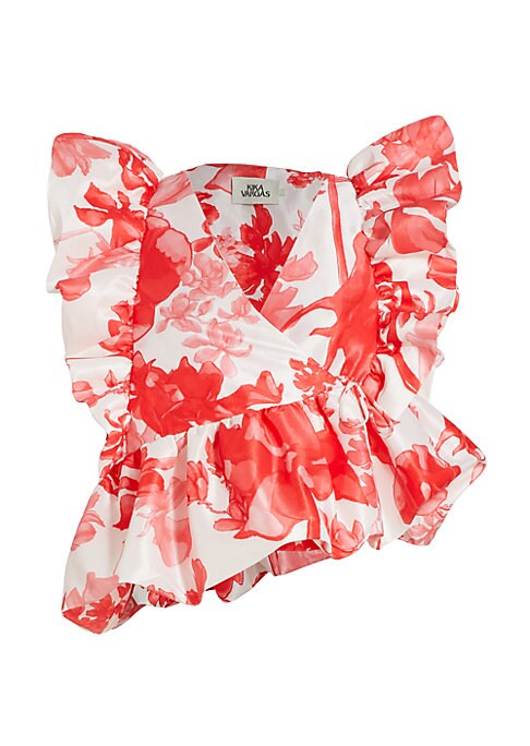Ruffled Taffeta Elegance