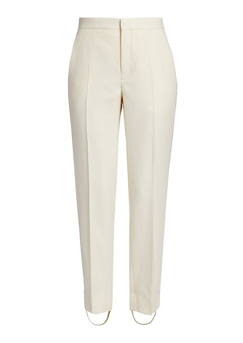 Sleek Satin Stripe Trousers