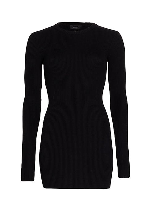 Stretchy Ribbed Mini Dress