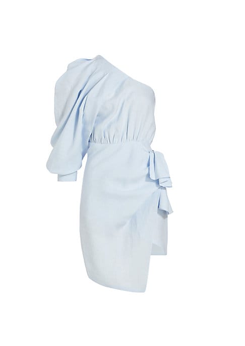 Chic Linen Wrap Dress