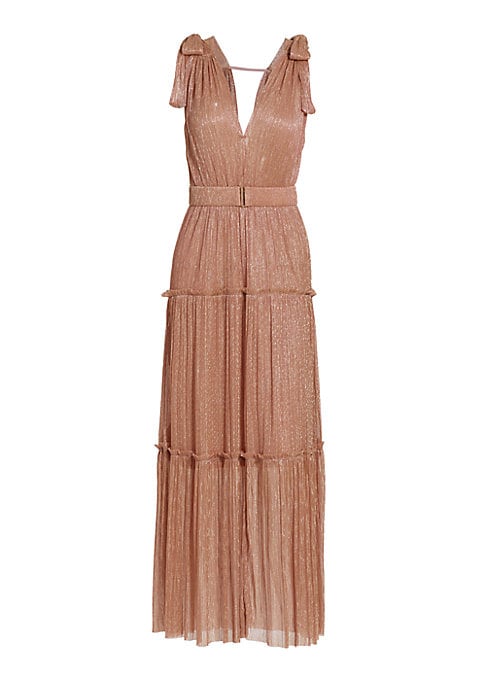 Shimmering Tiered Maxi Dress