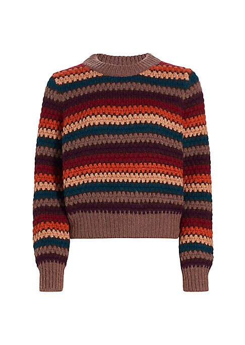 Vibrant Striped Knit Sweater