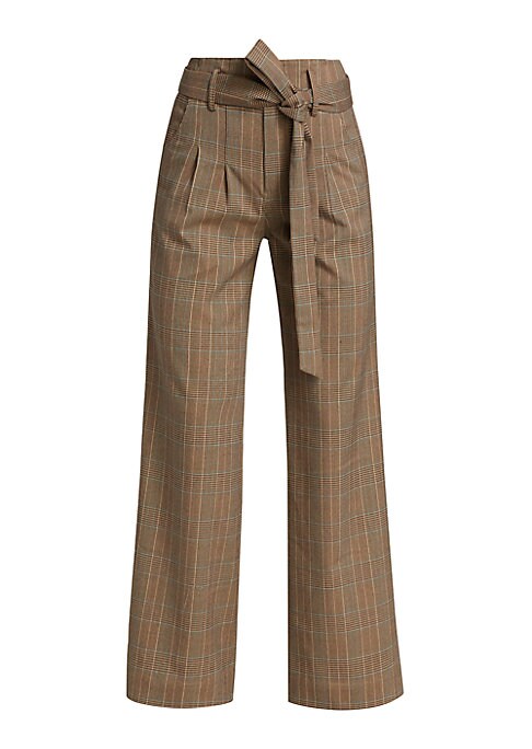 Houndstooth Flare Trousers