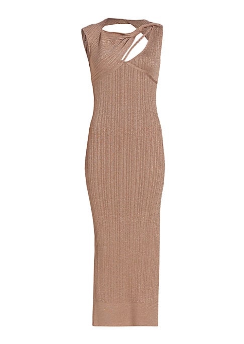 Glitter Twist Midi Dress