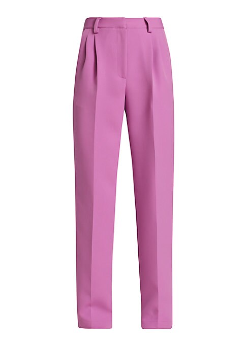 Pleated High-Rise Trousers