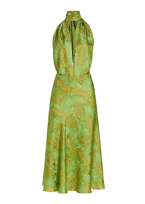 Jacquard Elegance Midi Dress
