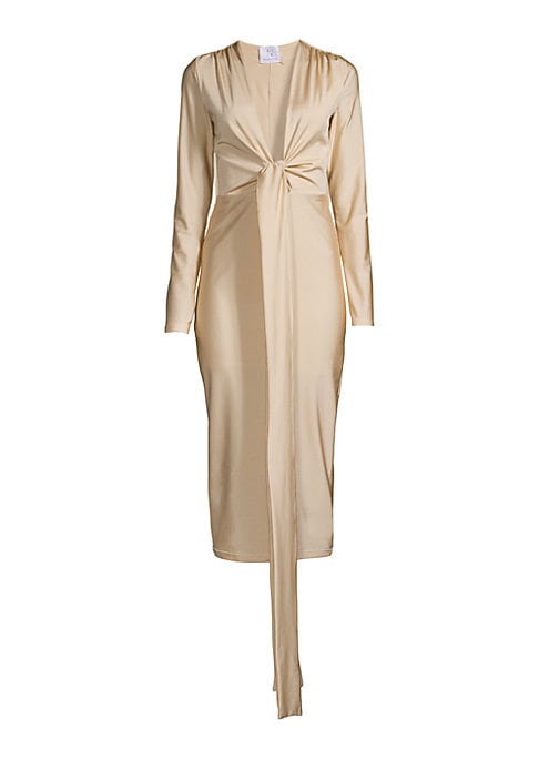 Plunge & Tie Elegance Dress