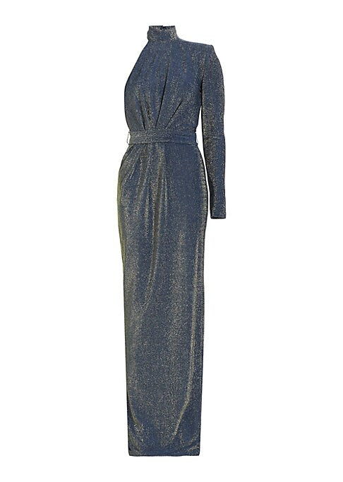 Shimmering One-Sleeve Gown