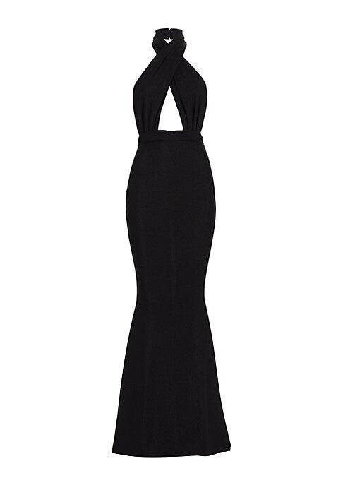 Shimmering Mermaid Halter Gown