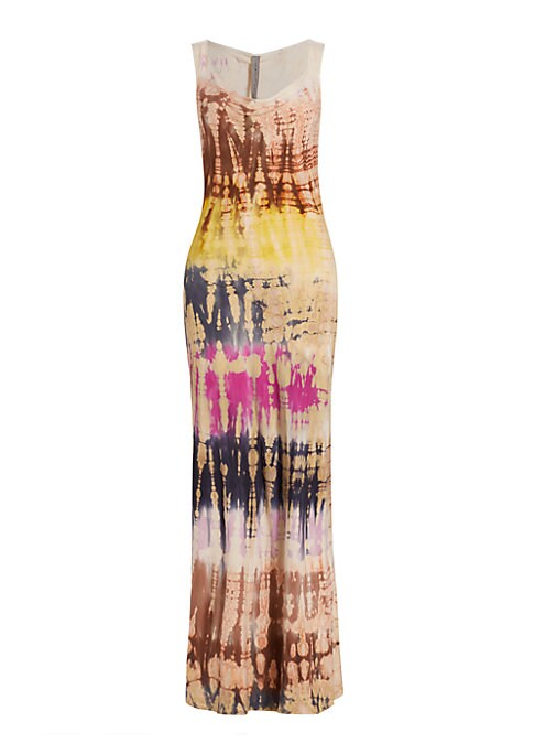 Chic Tie-Dye Maxi Dress