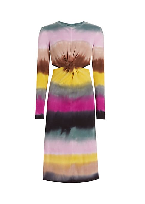 Twisted Dye Midi Dress