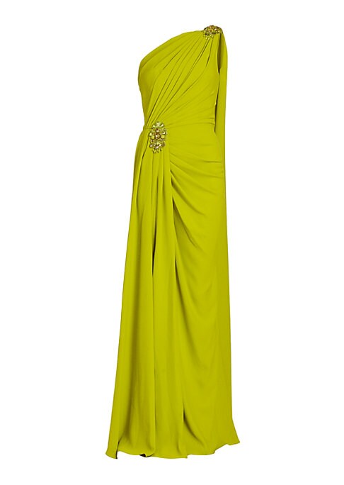 Glistening One-Shoulder Gown