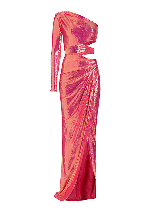 Dramatic Sequin Goddess Gown