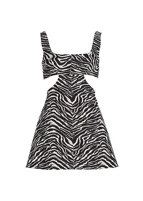 Zebra Cut-Out Dress