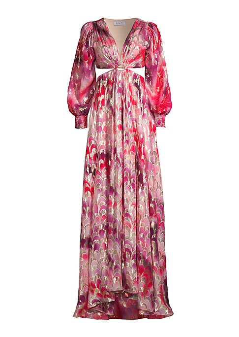 Lustrous Cut Out Gown