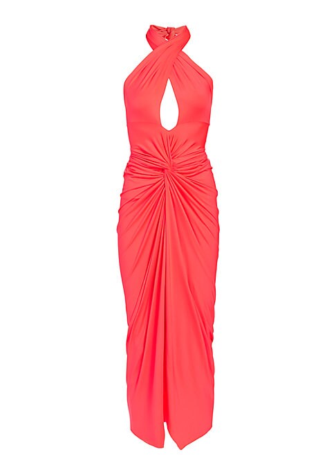 Twisted Elegance Midi Dress