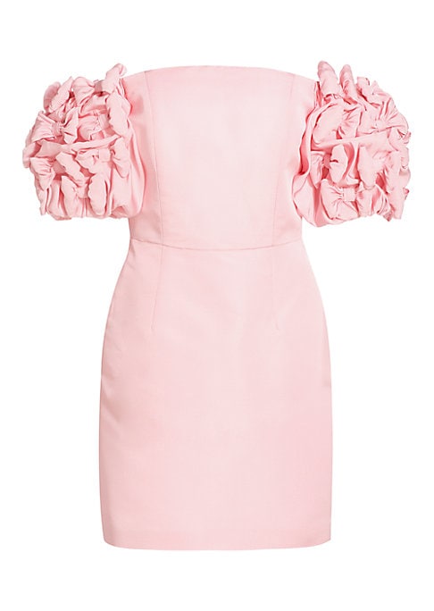 Elegant Bow-Sleeve Mini Dress