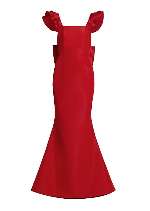 Ruffled Elegance Mermaid Gown