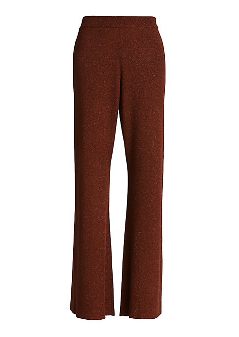 Metallic Wide-Flow Trousers