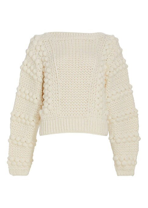 Cozy Knit Pom-Pom Sweater