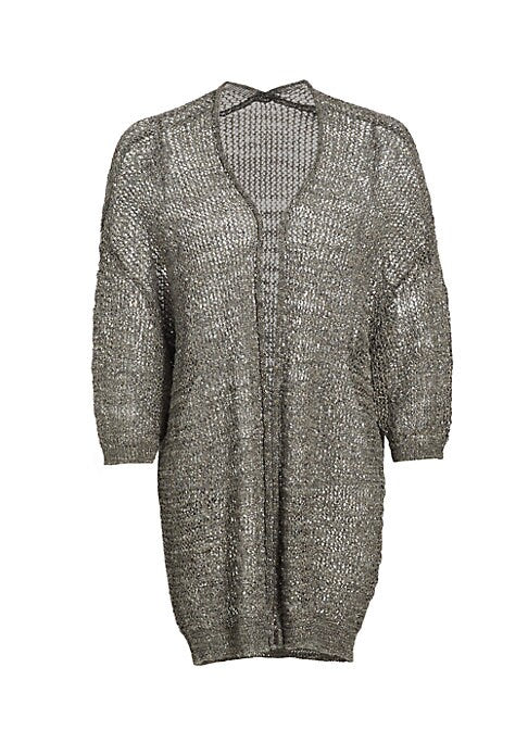 Glistening Drop Shoulder Cardi