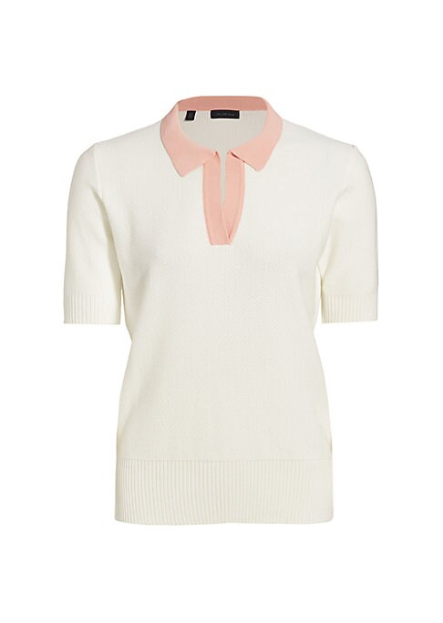 Chic Color Contrast Polo